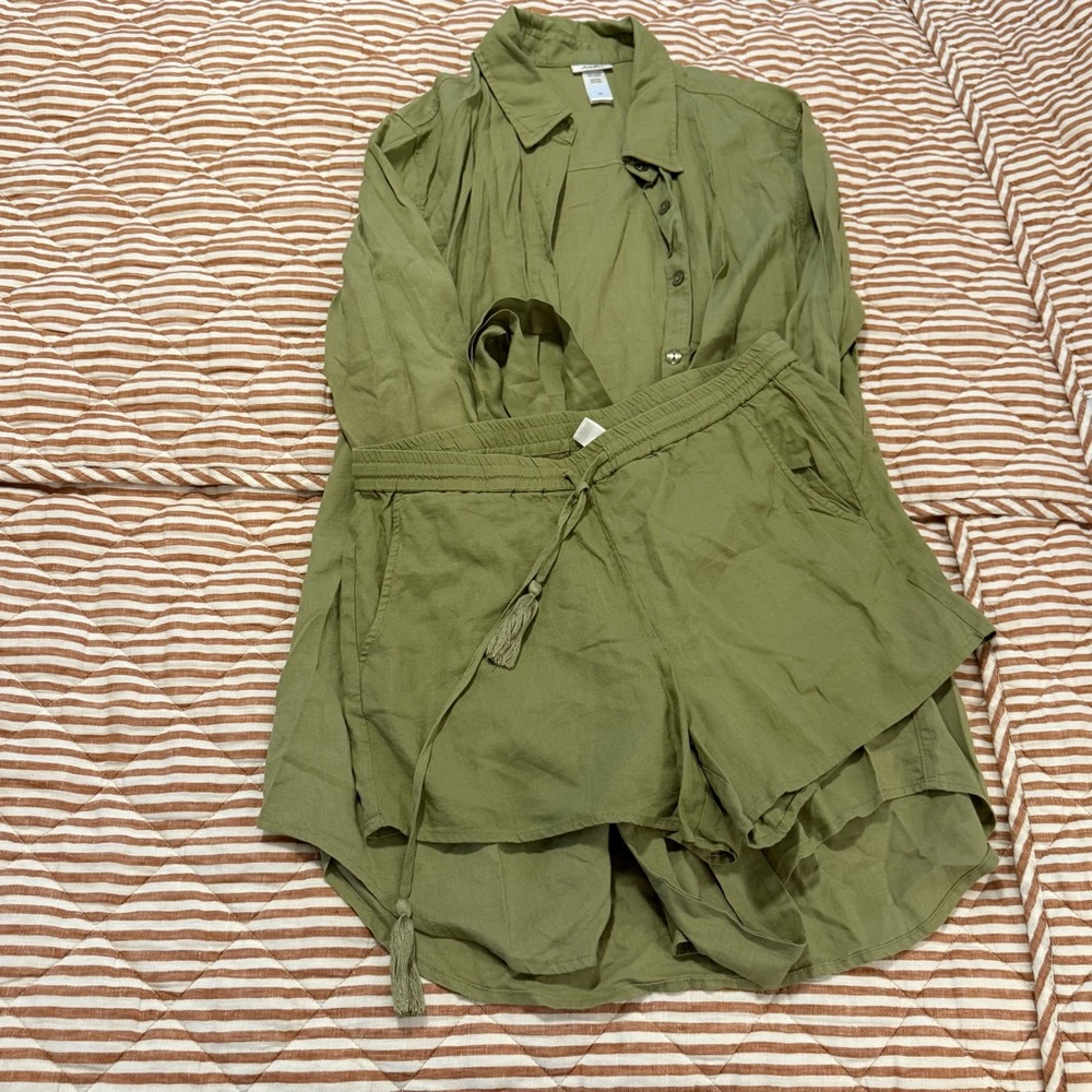 Andie Swim Set: The Graciosa Short & The Corvo Button Up